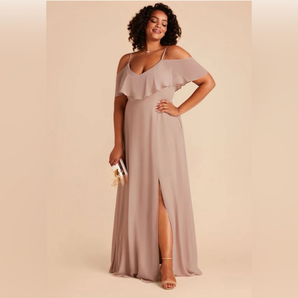 1X Birdy Grey Jane Dress in Taupe with slit